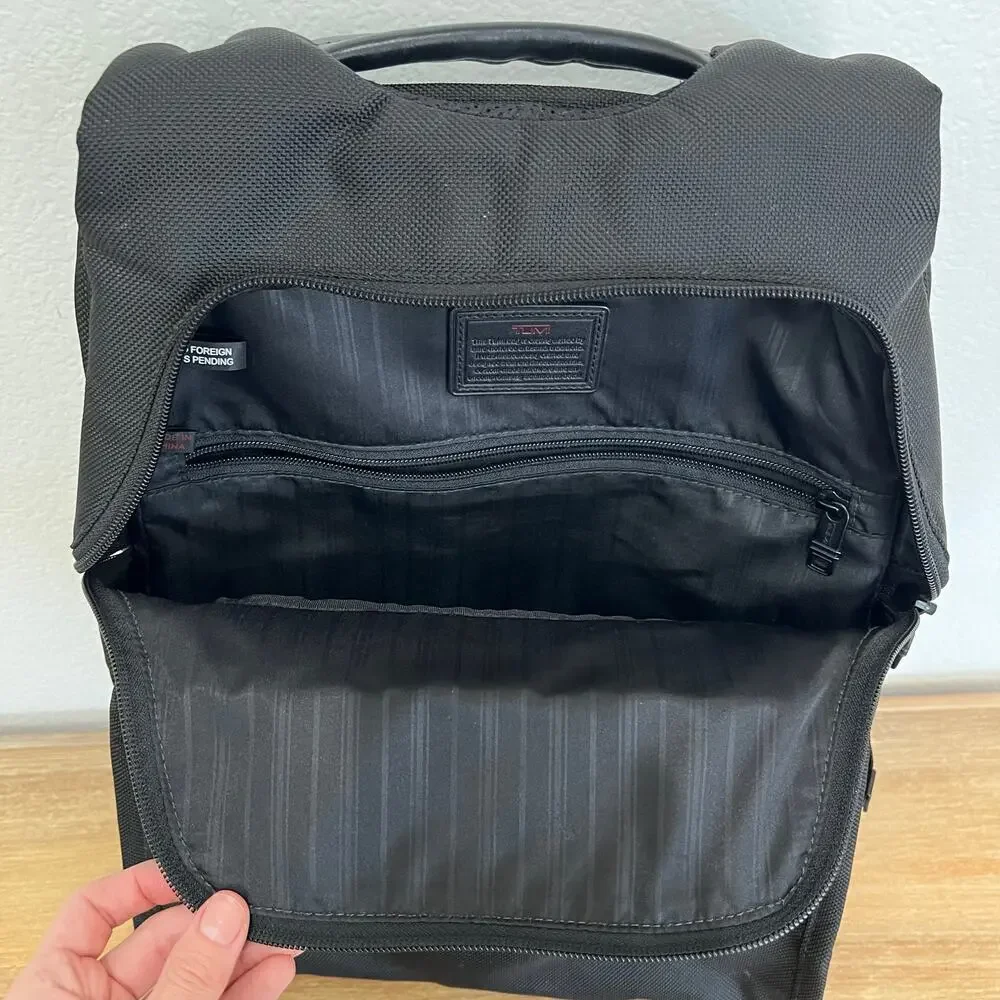 TUMI Alpha Slim Solutions Brief Pack 26172DH Black Nylon Backpack
